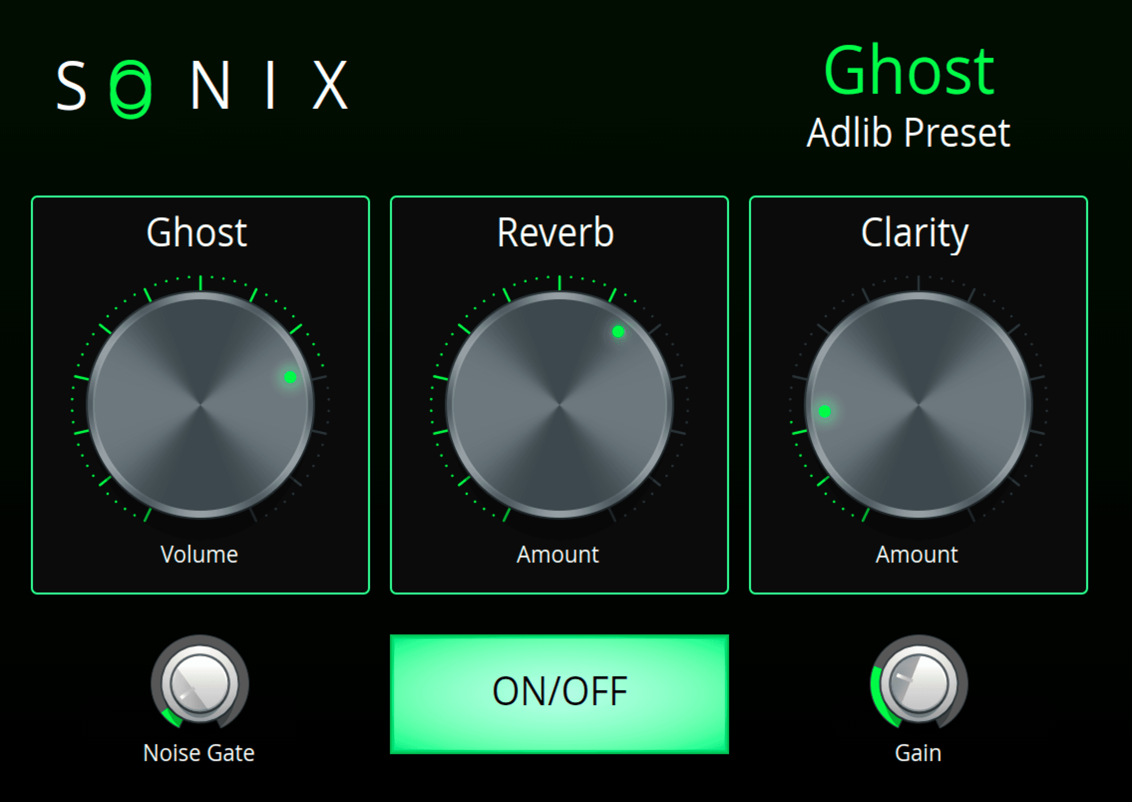 Ghost adlib preset interface